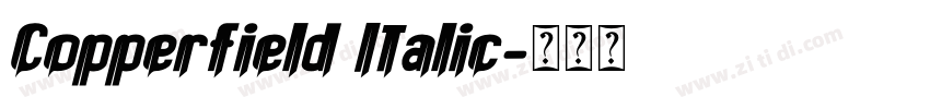 Copperfield Italic字体转换